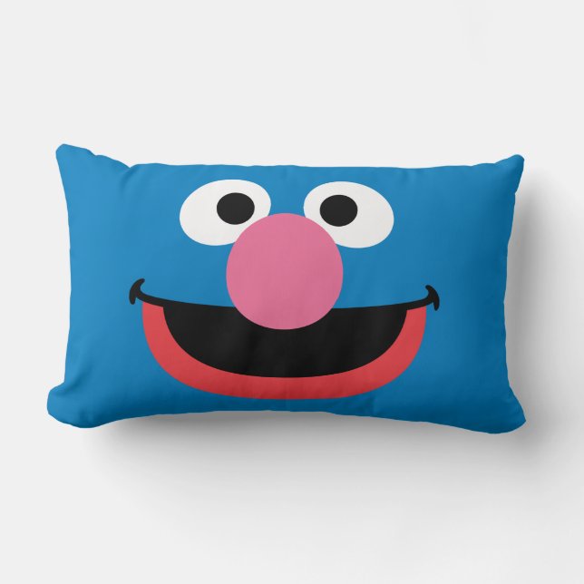 Coussin Rectangle L'art du visage de Grover (Recto)