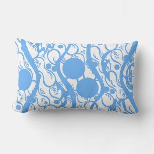 Coussin Rectangle Larve Bleue