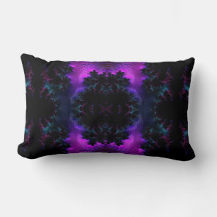 Coussin Rectangle L'aurore Borealis à la fractale de minuit
