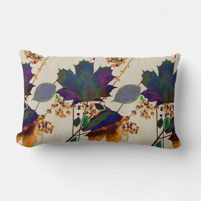Coussin Rectangle L'automne laisse les couleurs royales (Recto)