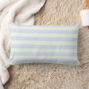 Coussin Rectangle Lavande mignonne et Grandes vertes à la menthe