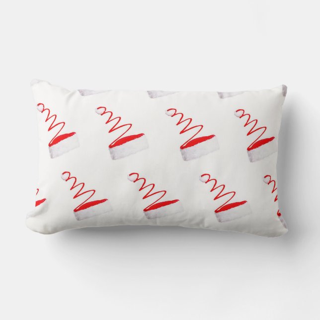 COUSSIN RECTANGLE "LE CHAPEAU COOL DE PÈRE NOËL" (Recto)