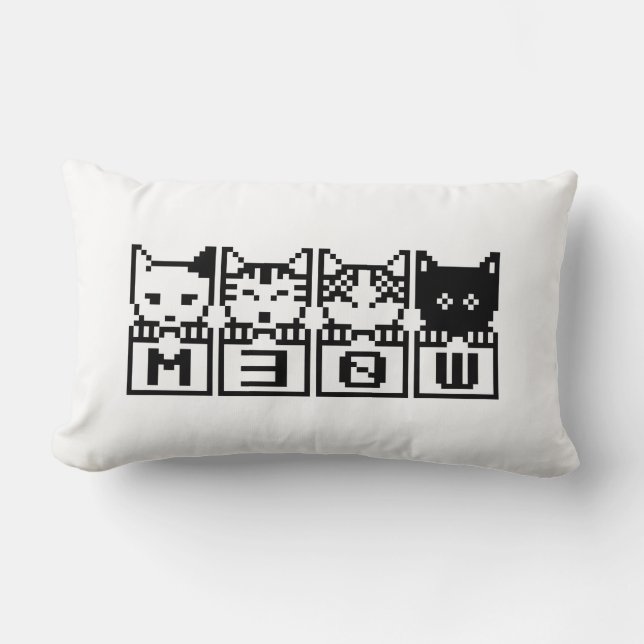 COUSSIN RECTANGLE LE CHATS M30W 8 BITS (Recto)
