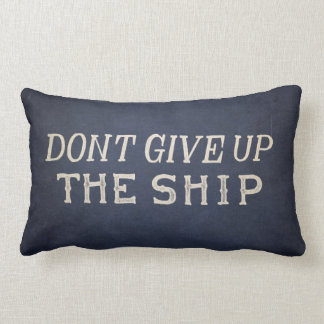 Coussin Rectangle Le commodore Perry n'abandonnent pas le bateau