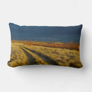 Coussin Rectangle Le coucher de soleil met en valeur l'écorce rouge 