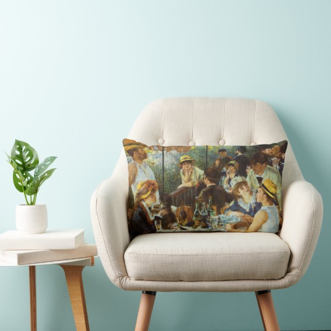 Coussin Rectangle Le déjeuner des canotiers de Pierre Renoir (Chaise)