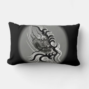 Coussin Rectangle Le dragon chinois à la toiture de tatouage