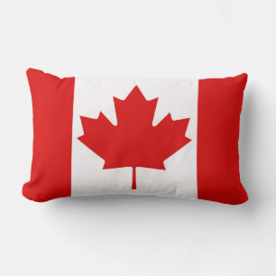Coussin Rectangle Le drapeau de la Feuille d'érable du Canada