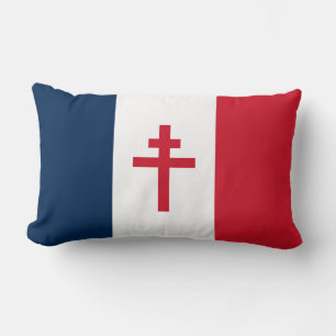 Coussin Rectangle Le drapeau de la résistance française Symbole de l