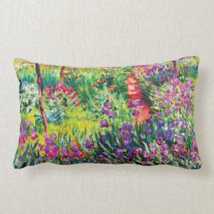 Coussin Rectangle Le jardin d'iris chez Giverny par Claude Monet