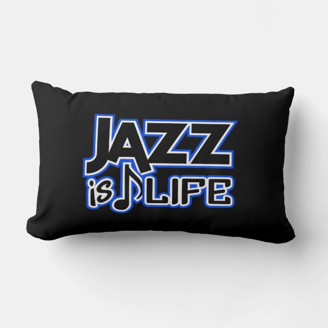 Coussin Rectangle Le JAZZ EST carreau de coutume de la VIE (Recto)