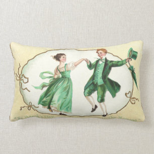 Coussin Rectangle Le jour vintage de couples de St Patrick irlandais