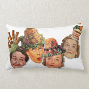 Coussin Rectangle Le kitsch Bitsch : Dames désincarnées de kitsch