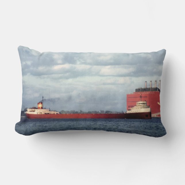 Coussin Rectangle Le légendaire S.S. Edmund Fitzgerald (Recto)
