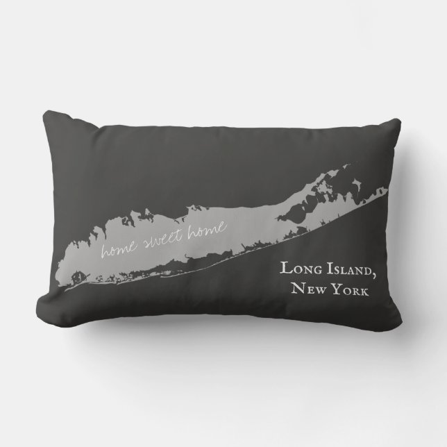 Coussin Rectangle Le Long Island New York (Recto)