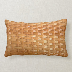 Coussin Rectangle Le look de laque en osier Basketweave Texture