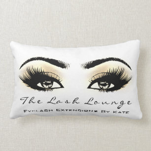 Coussin Rectangle Le maquillage de spa de parties scintillantes de