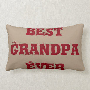 Coussin Rectangle Le meilleur grand-papa jamais, carreau d'amour de