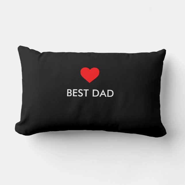 Coussin Rectangle Le meilleur papa (Recto)