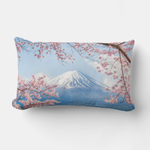 Coussin Rectangle Le mont Fuji   Lac Kawaguchiko   Printemps Au Japo