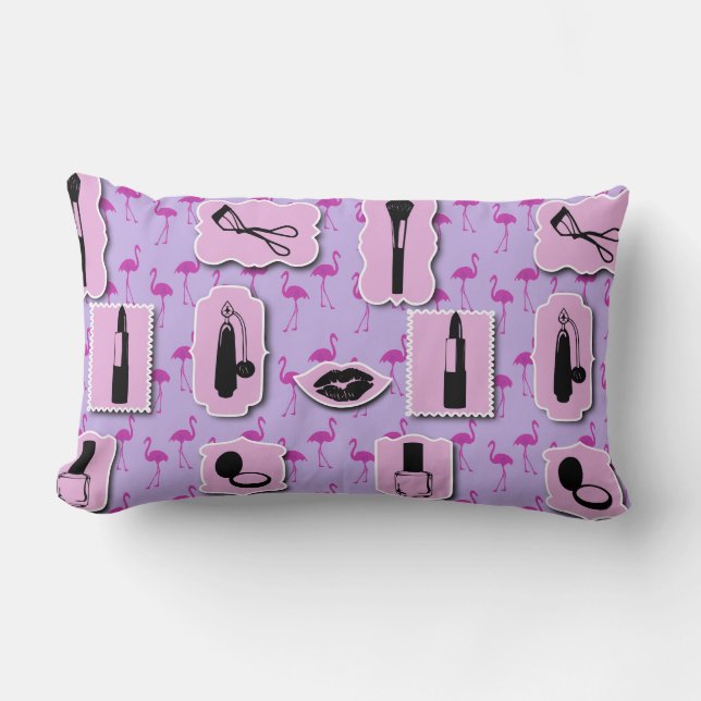 Coussin Rectangle Le Motif du logo cosmétique (Recto)