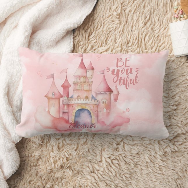 Coussin Rectangle Le palais de Be-You-Tiful dans le nuage rose (Couverture)