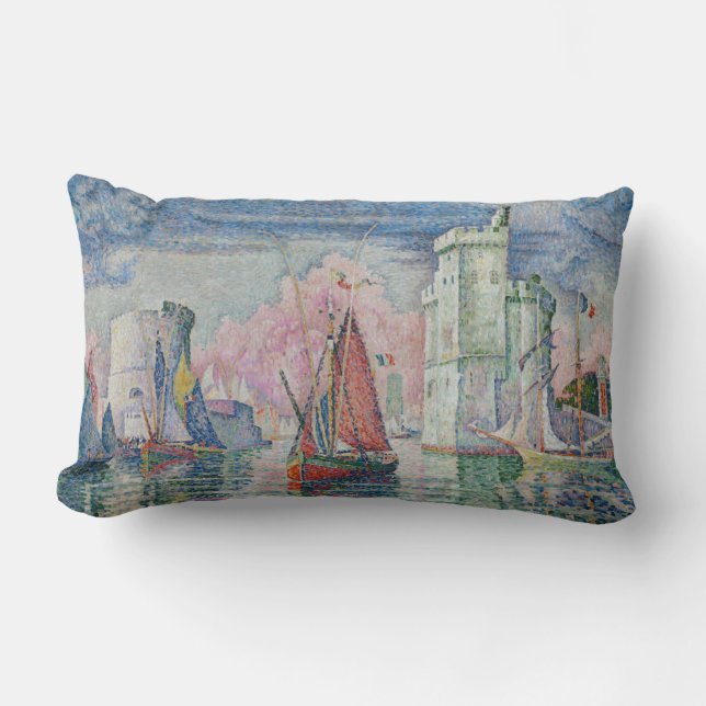 Coussin Rectangle Le Pin Bonaventure, peinture à l'huile, Paul Signa (Recto)