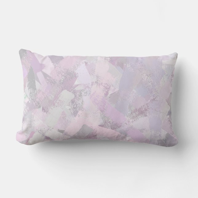 Coussin Rectangle Le pinceau par résumé frotte la texture (Recto)