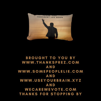 Coussin Rectangle Le président Merci Joe Biden