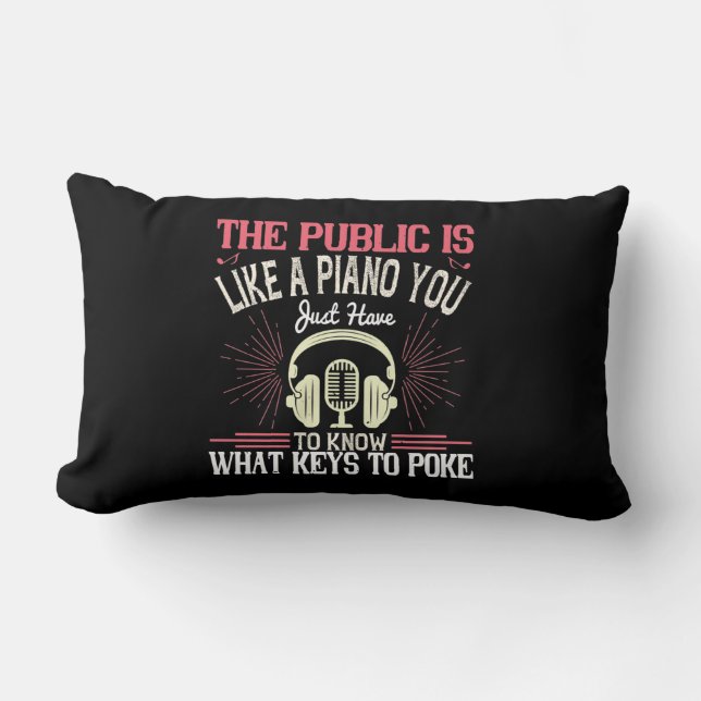 Coussin Rectangle Le Public Est Comme Un Piano (Recto)
