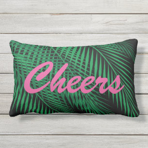 Coussin Rectangle Le réversible encourage les palmettes tropicales