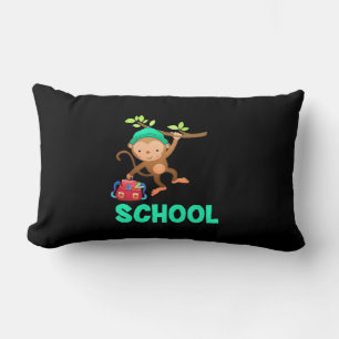 Coussin Rectangle Le Singe De Retour À L'École
