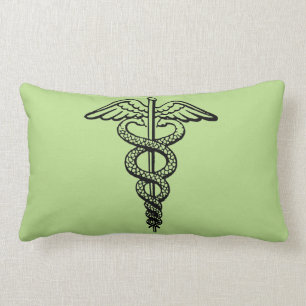 Coussin Rectangle Le symbole de caducée