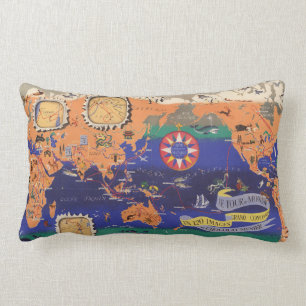 Coussin Rectangle Le Tour du Monde