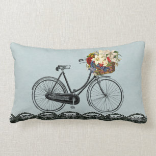 Coussin Rectangle Le vélo extérieur ou d'intérieur vert en bon état