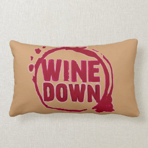 Coussin Rectangle Le "vin vers le bas" wine copie de tache