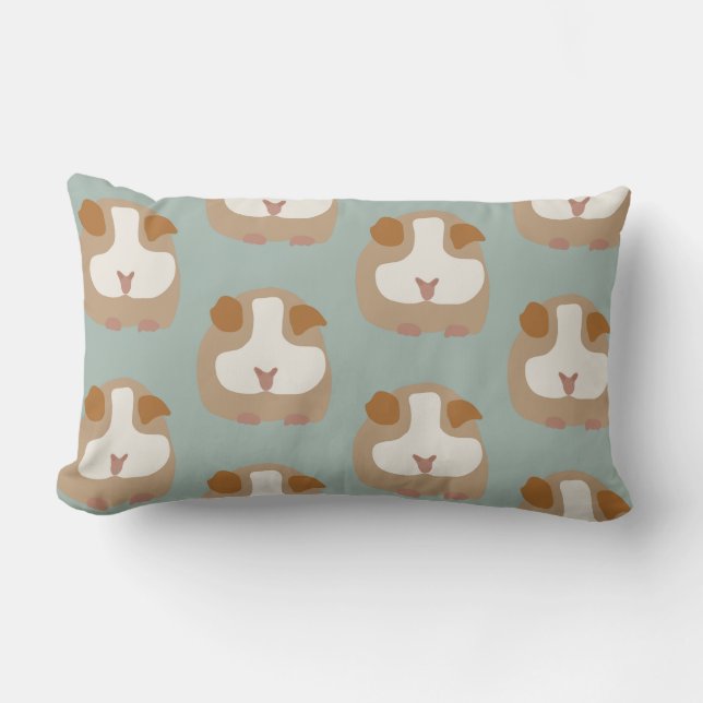 Coussin Rectangle Le visage de porc de Guinée (Recto)