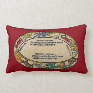 Coussin Rectangle Le zodiaque, 1496