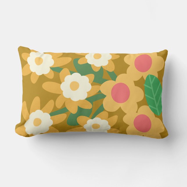 Coussin Rectangle Lecteur de fleurs (Recto)