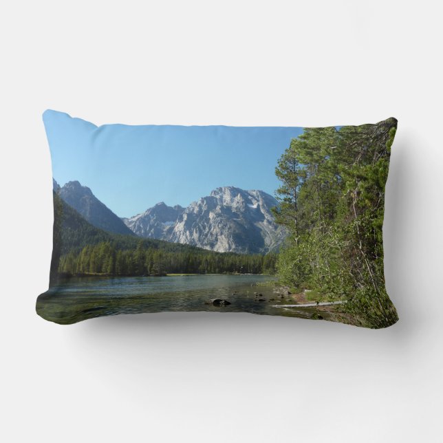 Coussin Rectangle Leigh Lake, parc national de Grand Teton (Recto)