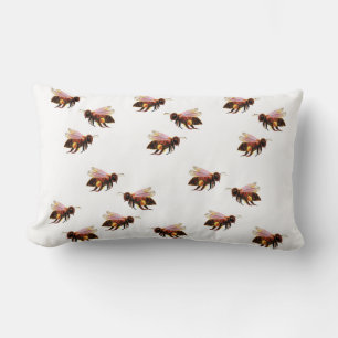 Coussin Rectangle Les abeilles du miel volent