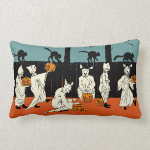 Coussin Rectangle Les années 1900 tôt Halloween "spectres de cru sur
