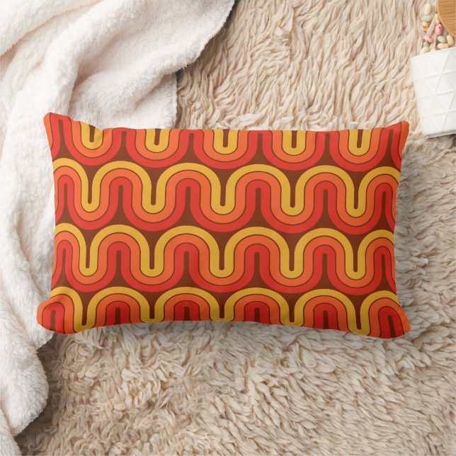 Coussin Rectangle les années 70 conception géométrique rétro (Couverture)