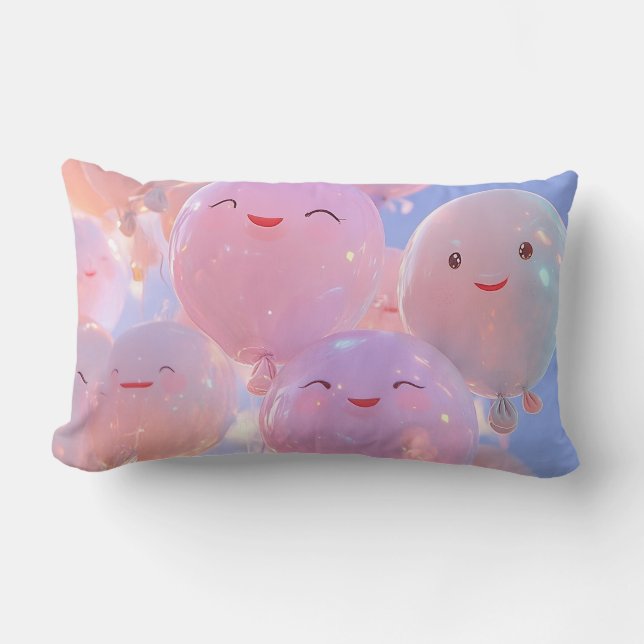 Coussin Rectangle Les Ballons Ont Des Sentiments-Have Feelings Too  (Recto)
