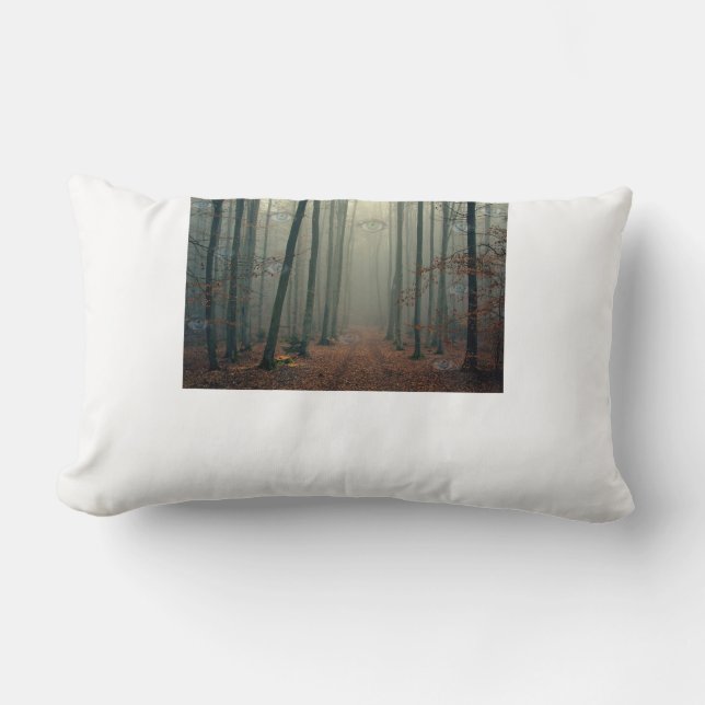Coussin Rectangle Les Bois Ont Les Yeux ! Impression intéressante ! (Recto)