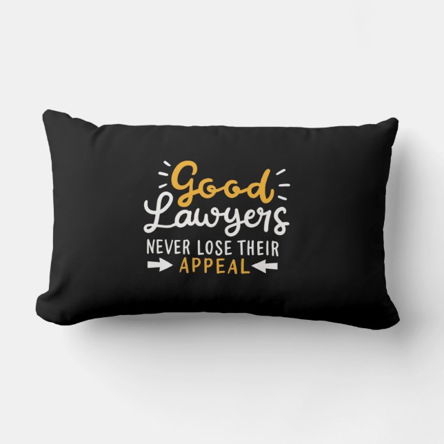 Coussin Rectangle Les Bons Avocats Ne Perdent Jamais Leur Appel (Recto)