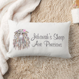 Coussin Rectangle « Les brebis de Jéhovah sont précieuses »