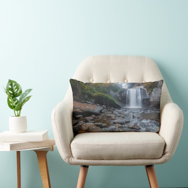 Coussin Rectangle Les cascades | Regard sur les chutes de verre (Chaise)