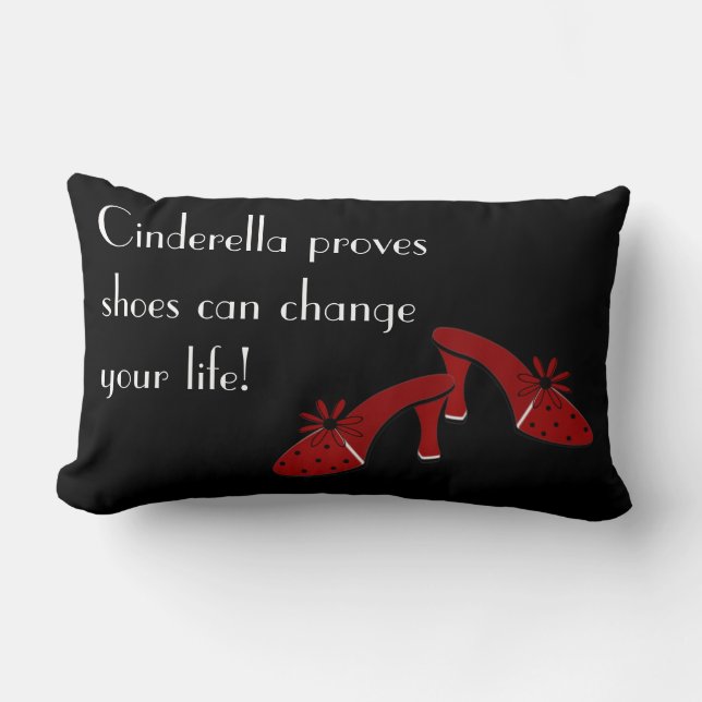 Coussin Rectangle Les chaussures peuvent changer votre vie (Recto)