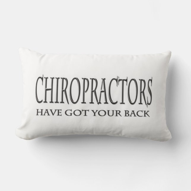 Coussin Rectangle Les chiroprakteurs ont votre dos (Recto)